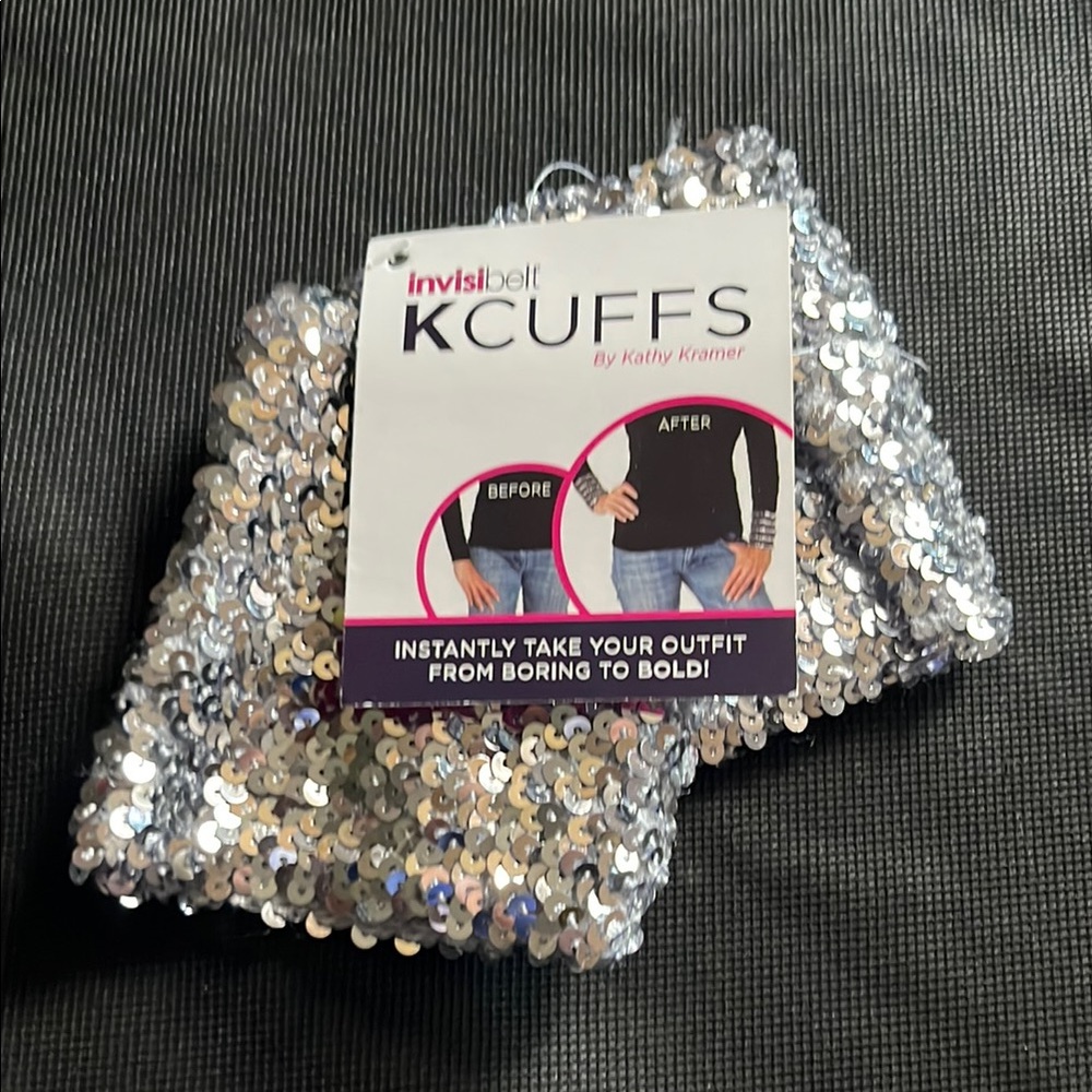 Silver Sequin KCuffs